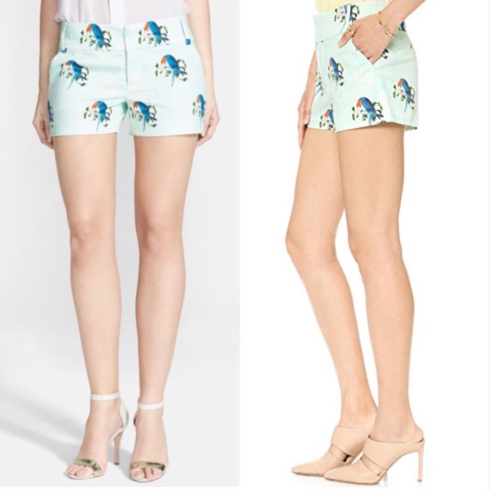 Alice + Olivia “Parrots in Paradise” Cady Shorts